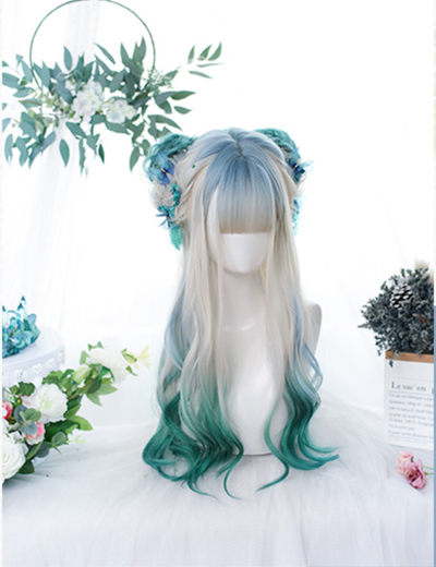 Dalao Home~Long Curly Gentle Gradient Lolita Wig   