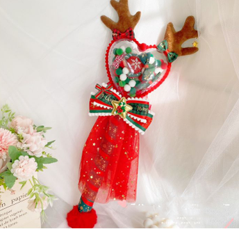 Sweetheart Endless~Sweet Lolita Fairy Wand Handmade Multicolor Heart Shaped christmas heart fairy wand  