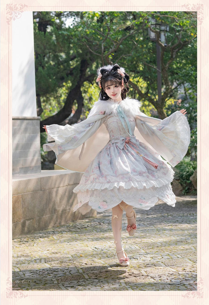 Bramble Rose~Exquisite Luo Shen~Qi Lolita OP Dress Chinese Style Lolita JSK 41402:694194