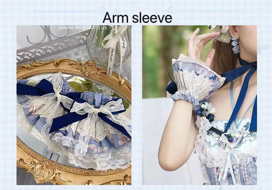 Mieye~Senyu Blueberry~Elegant Lolita Dress Daily Lolita JSK S Cuffs 