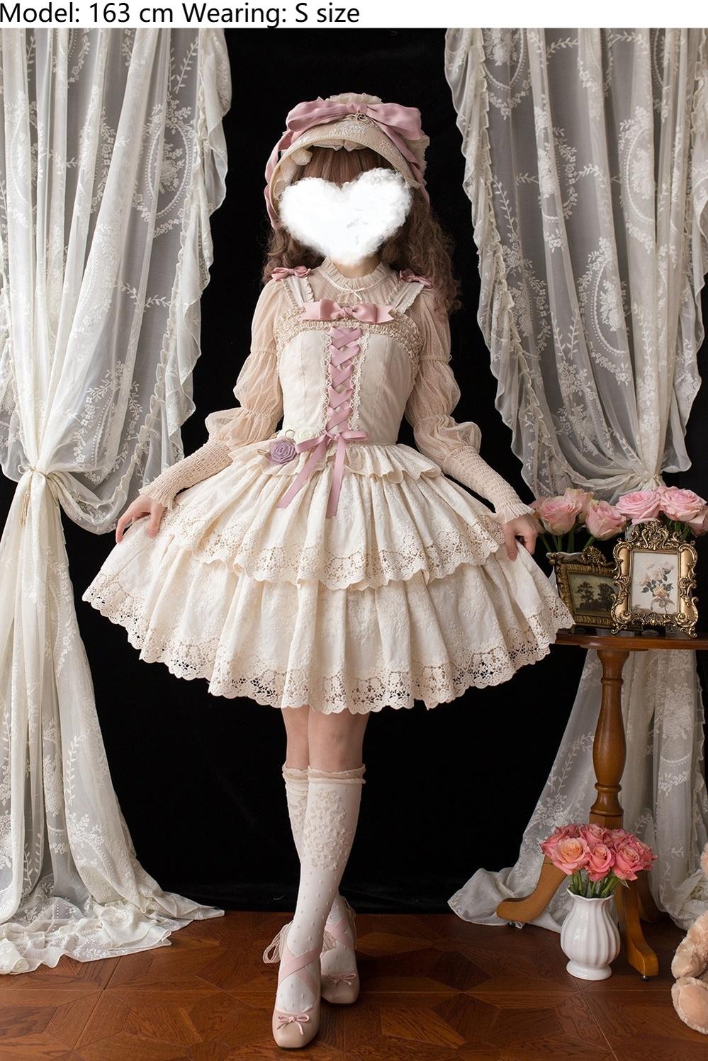 Miss Point - Forest Waltz - Classic Lolita Tiered Skirt Multi-layer Embroidered SK