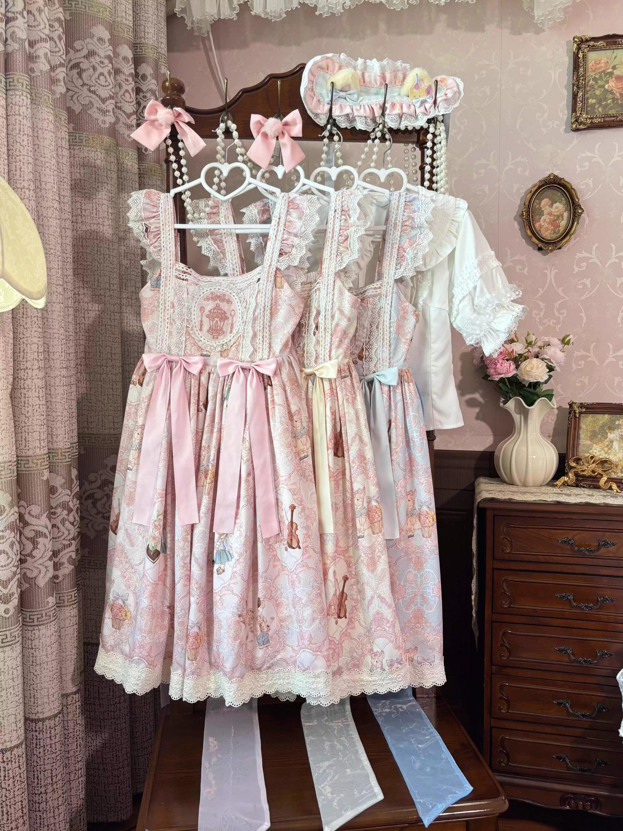 Suiyi - Candy Party - Printed Sweet Lolita JSK, Peter Pan Collar Shirt 44281:802227