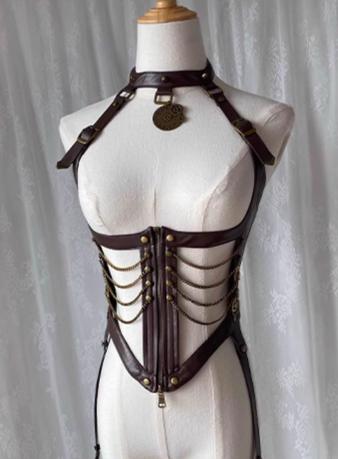 Sakurahime - Time Sand Rear - Punk Lolita OP Cute Daily Lolita Dress S Vest