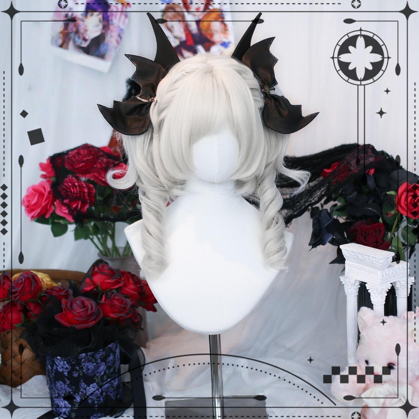 Dalao Home - Daily Lolita Curly Wig, Detachable Double Ponytail 44321:805526