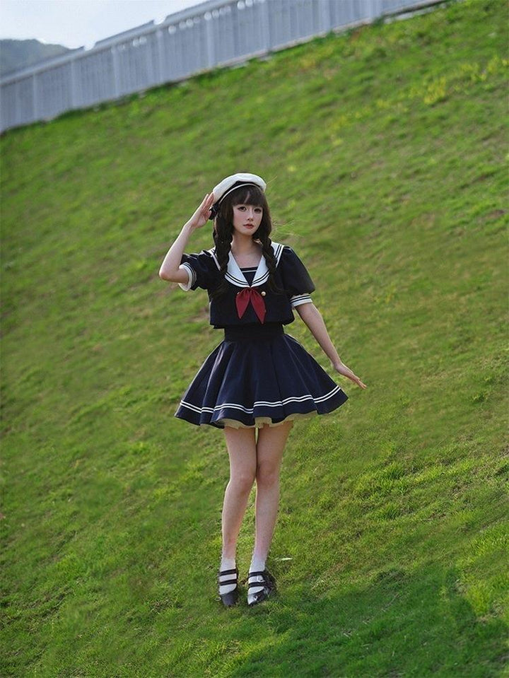 Beleganty - Sea and Wind Separate SP3.0 - Sailor Lolita Puffy Sleeve Blouse