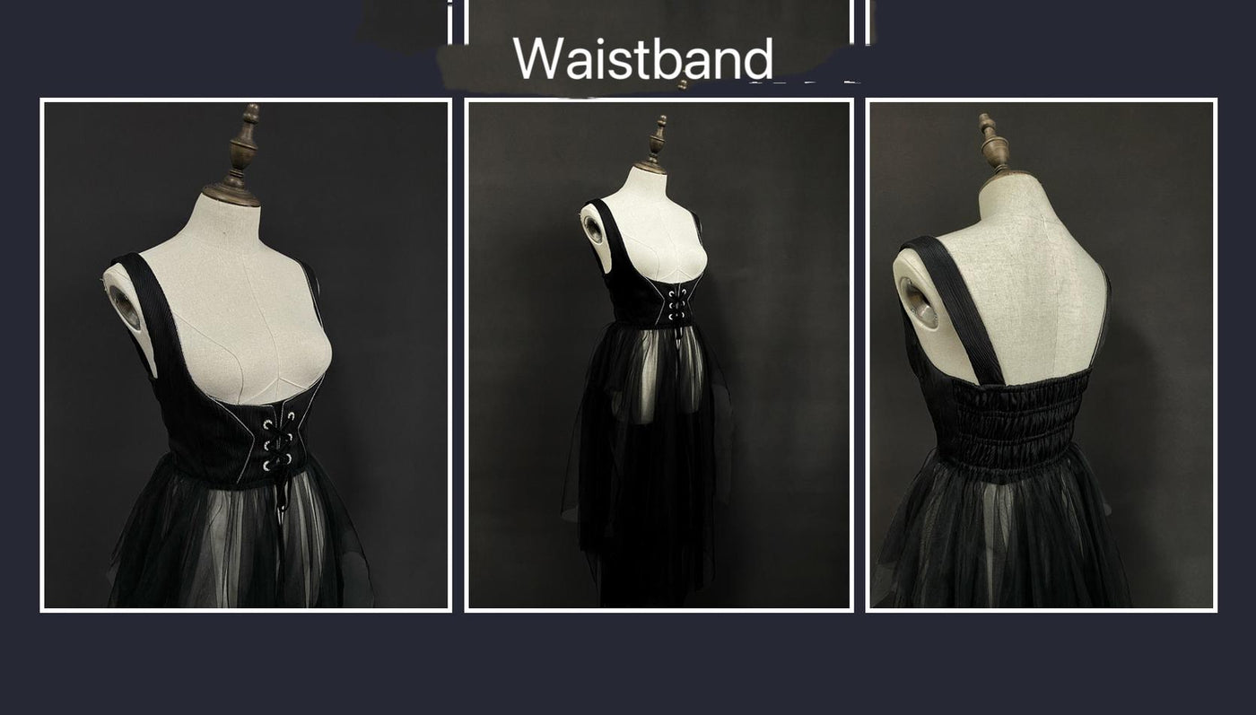 Susin Lolita～Night Traveler～Gothic Lolita Three Piece Shirt+Half-Skirt+Waistband size 0 of the waistband free size 