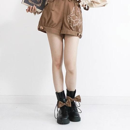 Piggy Bun - Famous Detective Goose - Ouji Lolita Shorts Set
