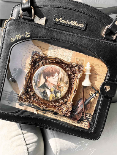 Morning Glory - Kawaii Lolita Checkered Itabag Multicolors black-in stock