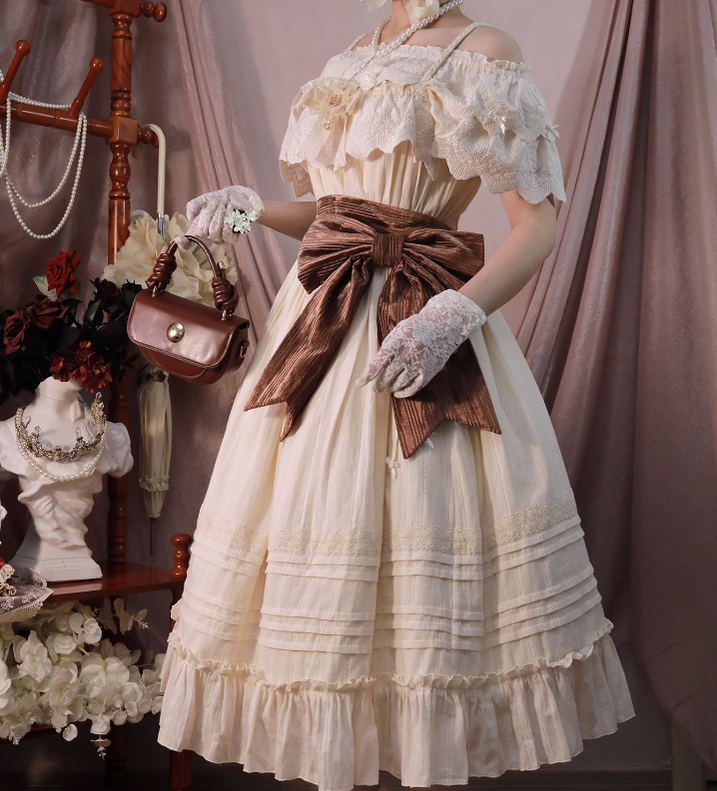Little Dipper~Daily Lolita Solid Color Dress Set Multicolors   