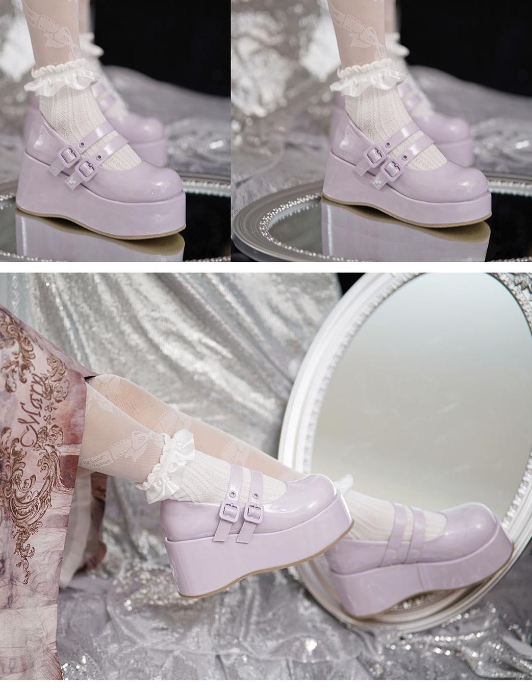 MODO~Sweet Lolita Platform Shoes Multiple Colors Elevated Shoes