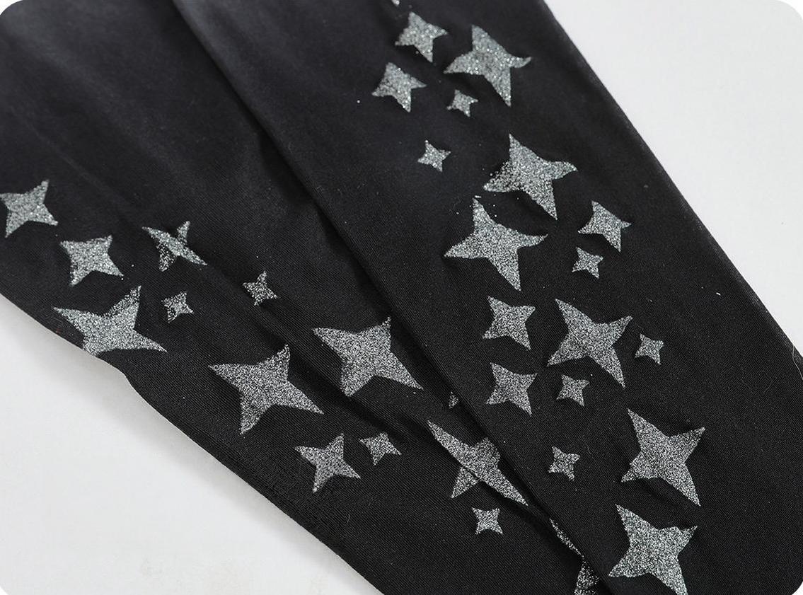 Printed Gothic Lolita Pantyhose, Gradient Color