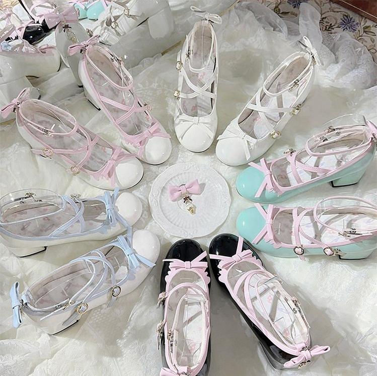 Lady Tea Party - Elegant Lolita Heel Shoes, Macaron Color 44576:815541