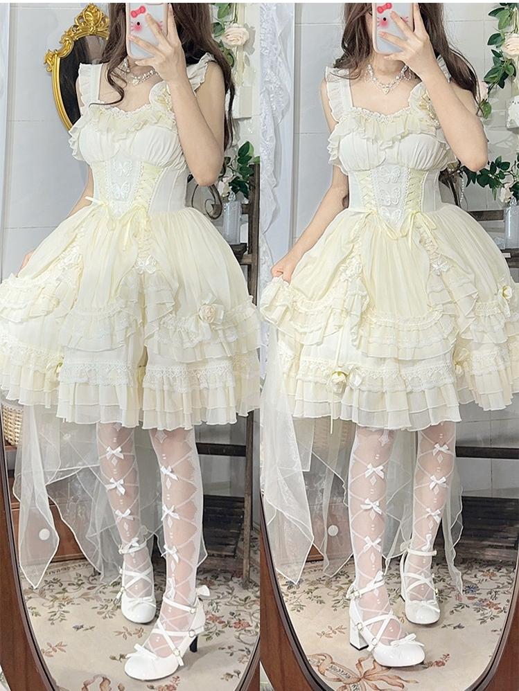 Lady Tea Party - Elegant Lolita Heel Shoes, Macaron Color 44576:815542