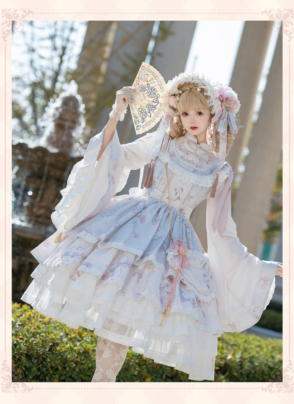 Bramble Rose~Exquisite Luo Shen~Qi Lolita OP Dress Chinese Style Lolita JSK 41402:694164