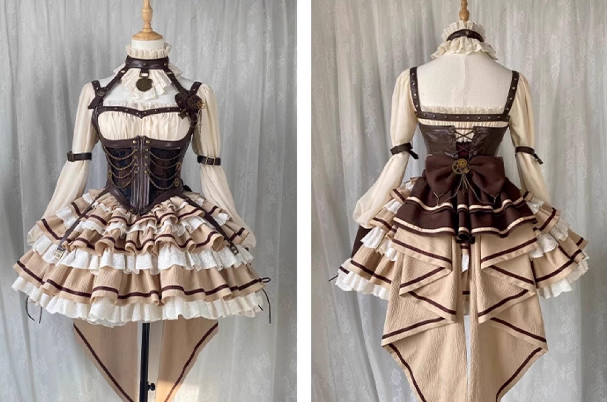 Punk Lolita OP Cute Daily Lolita Dress – 42Lolita