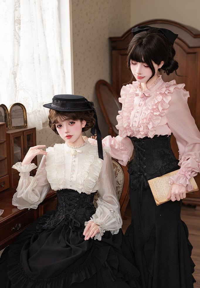 Versatile Classic Lolita Blouse, Lattern Sleeves