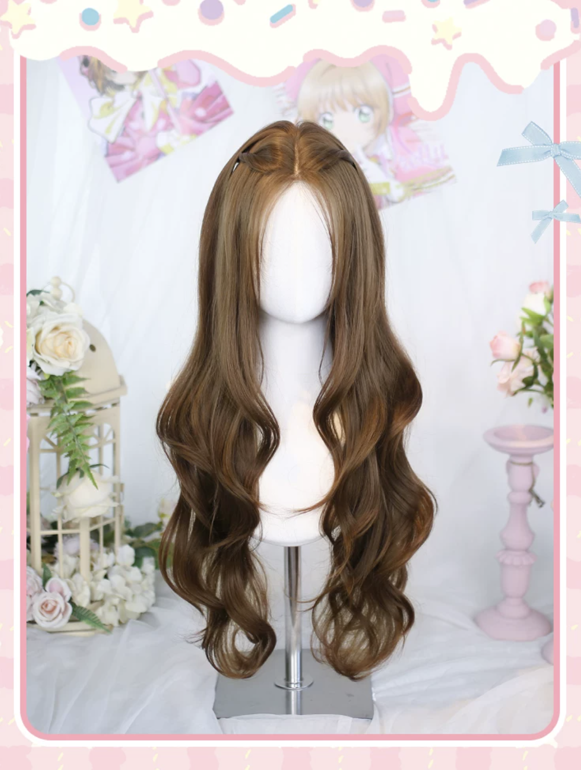 Warm Brown Daily Lolita Long Curly Wig 45888:866556