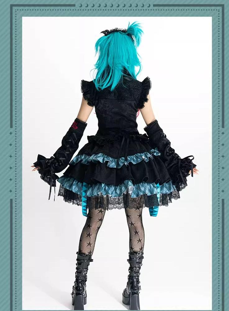 Confession Balloon~IP Collab Gothic Lolita Dress Set 38548:590090