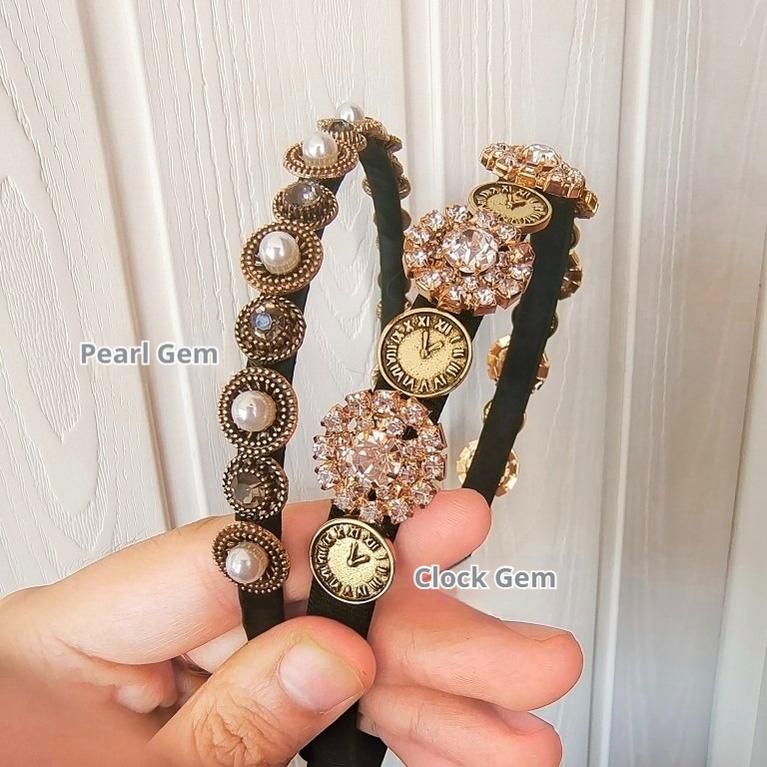 Mabuxi - Princess Diary - Golden Brown Lolita Wig Sheep Curls Long Romantic Wig Headband(clock gem version) Only