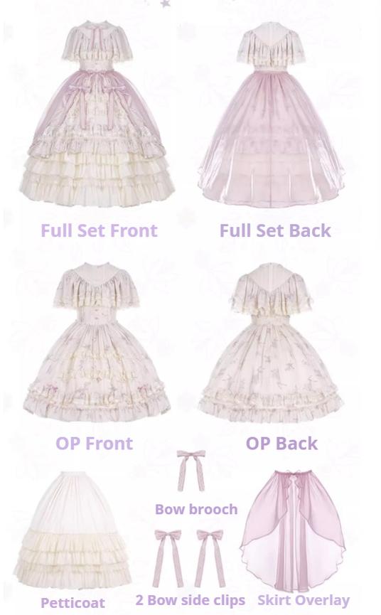 With PUJI~Nanke~Classic Lolita OP Dress Outfit with Edwardian Collar 41366:693206