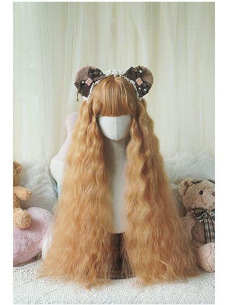 Imperial Tea~Sweet Lolita Wig 80cm Woolly Curls Wig   