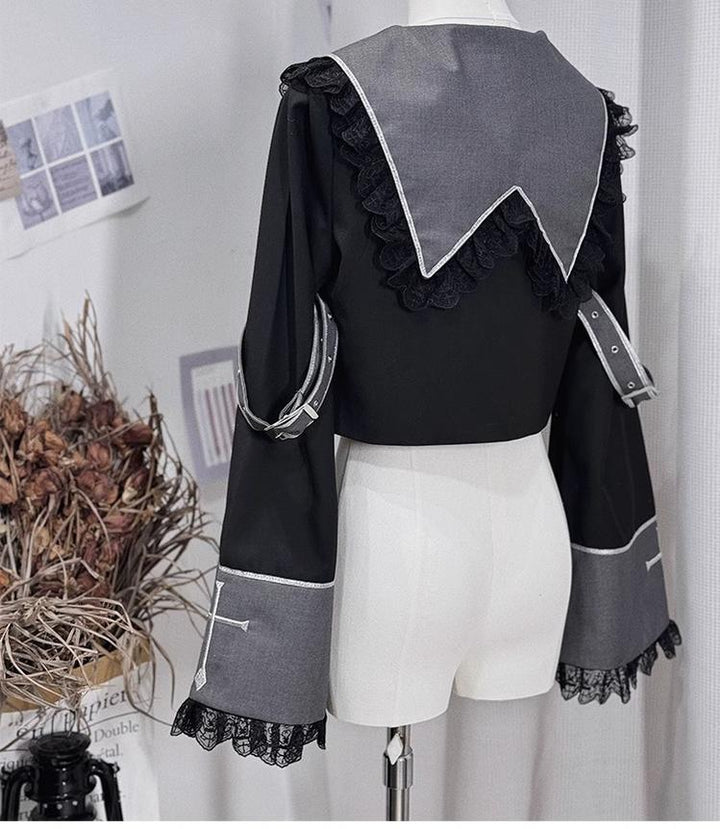 CastleToo~Rules of the Otherworld~Gothic Ouji Lolita Shorts Set with Embroidery Jacket 43013:762900
