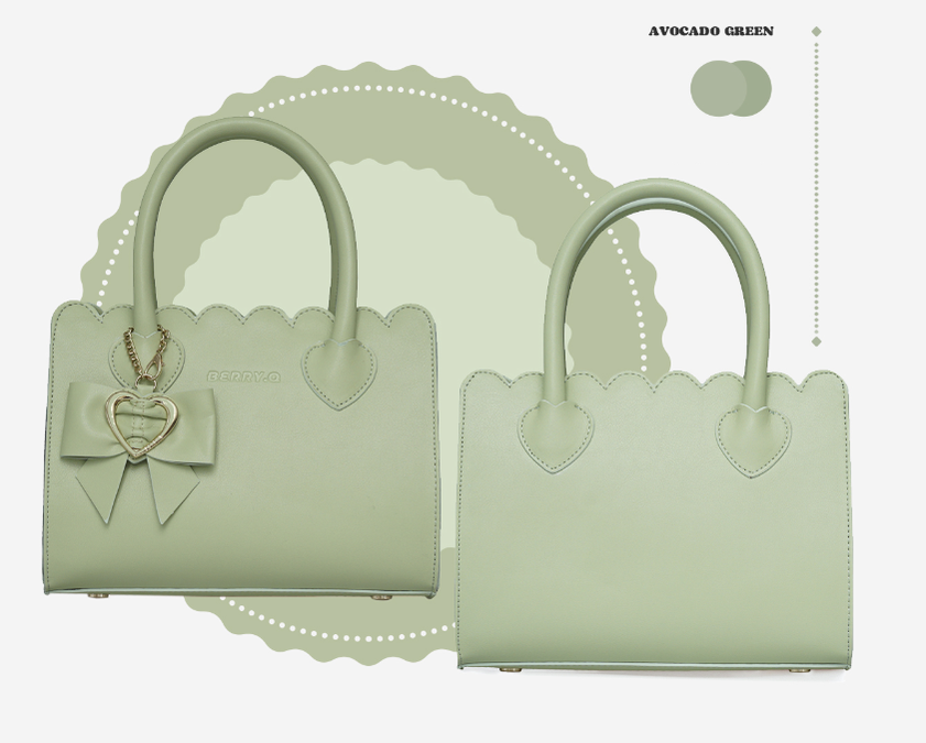 BerryQ~Kawaii Lolita Bow Handbag green  