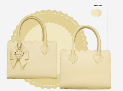 BerryQ~Kawaii Lolita Bow Handbag yellow  