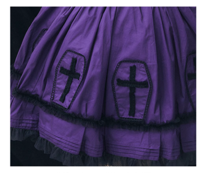 (Buyforme)Confession Balloon~Halloween Cross Lolita OP Dress 20580:284690