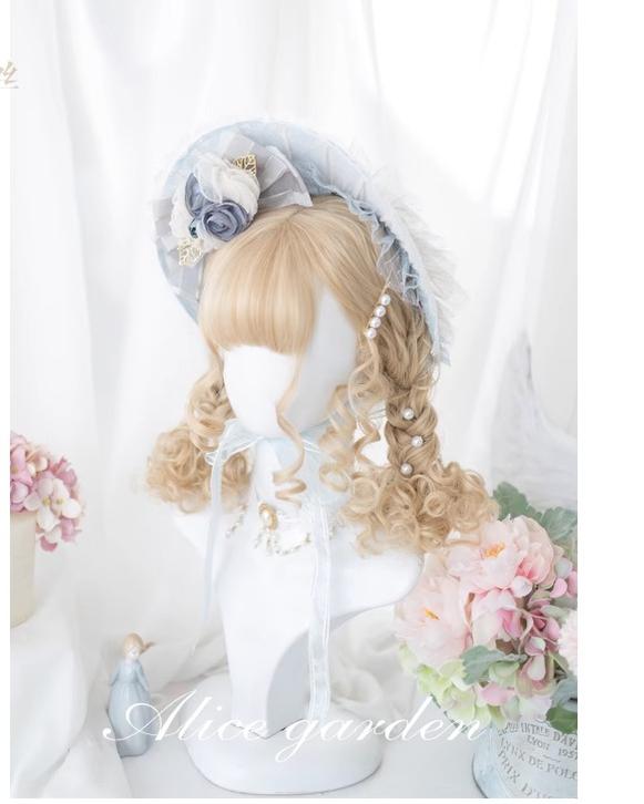 AliceGarden - To Alice - Daily Lolita Wigs Short Curly Sandy Blonde Wigs
