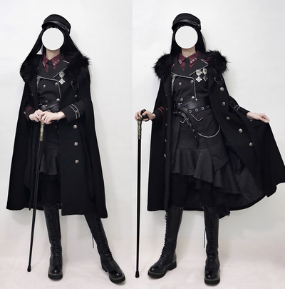 YourHighness~Gothic Lolita Suits Red Black Coat and SK   