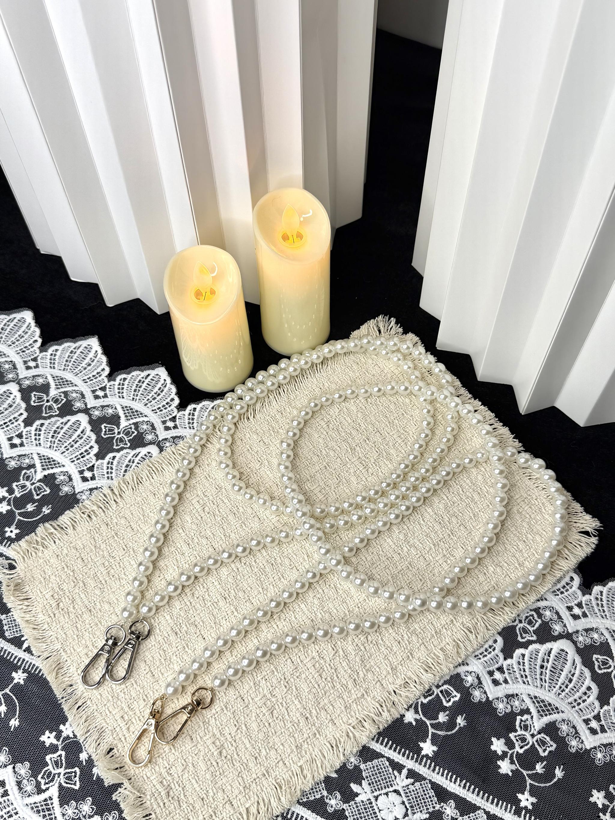 Kawaii Lolita Kiss Lock Plush Doll Bag Faux Pearl Bag Chain Only