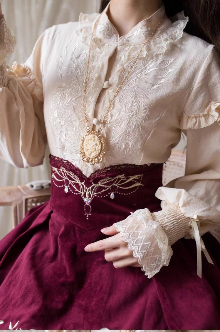 Twin Trees' Celestial Glow - Classic Lolita Bust-Supporting JSK, Plus Size 44508:810892