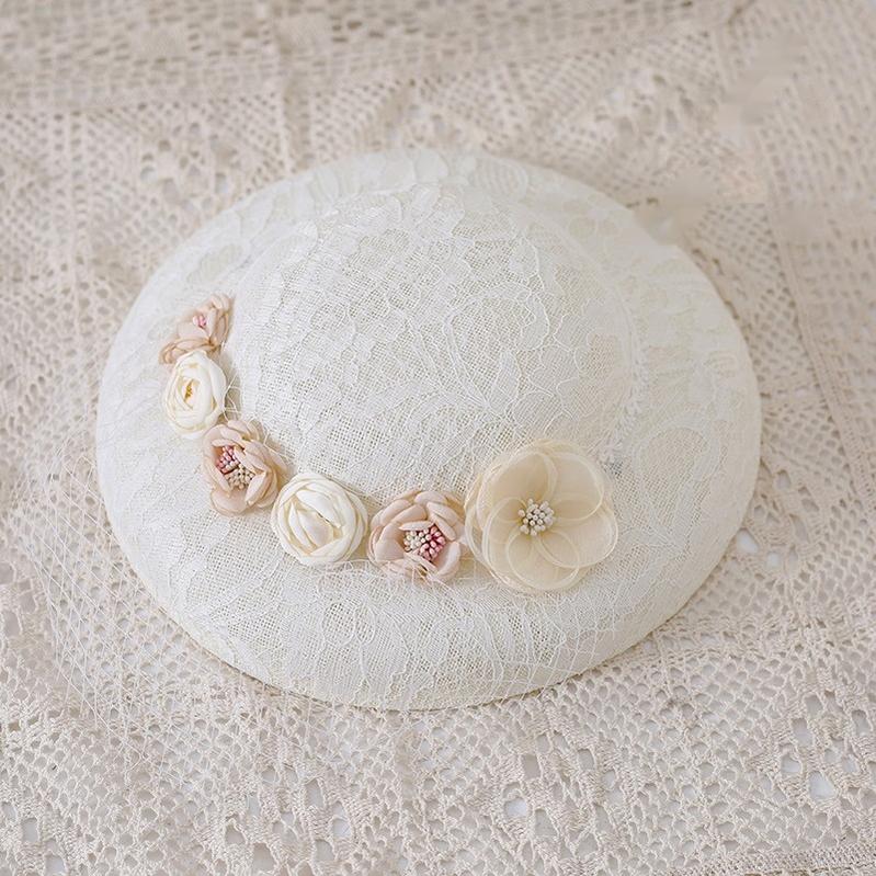 Xiaogui~Retro Lolita Hat French Style Court Top Hat