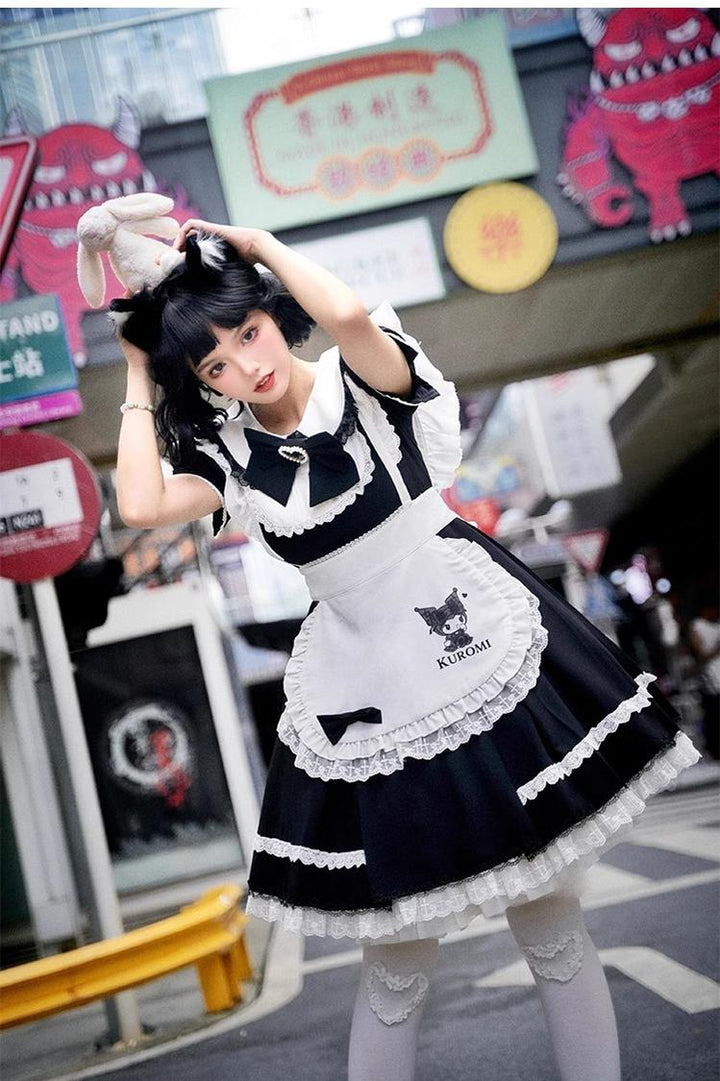 Confession Balloon~IP Collab Maid Lolita OP Dress   