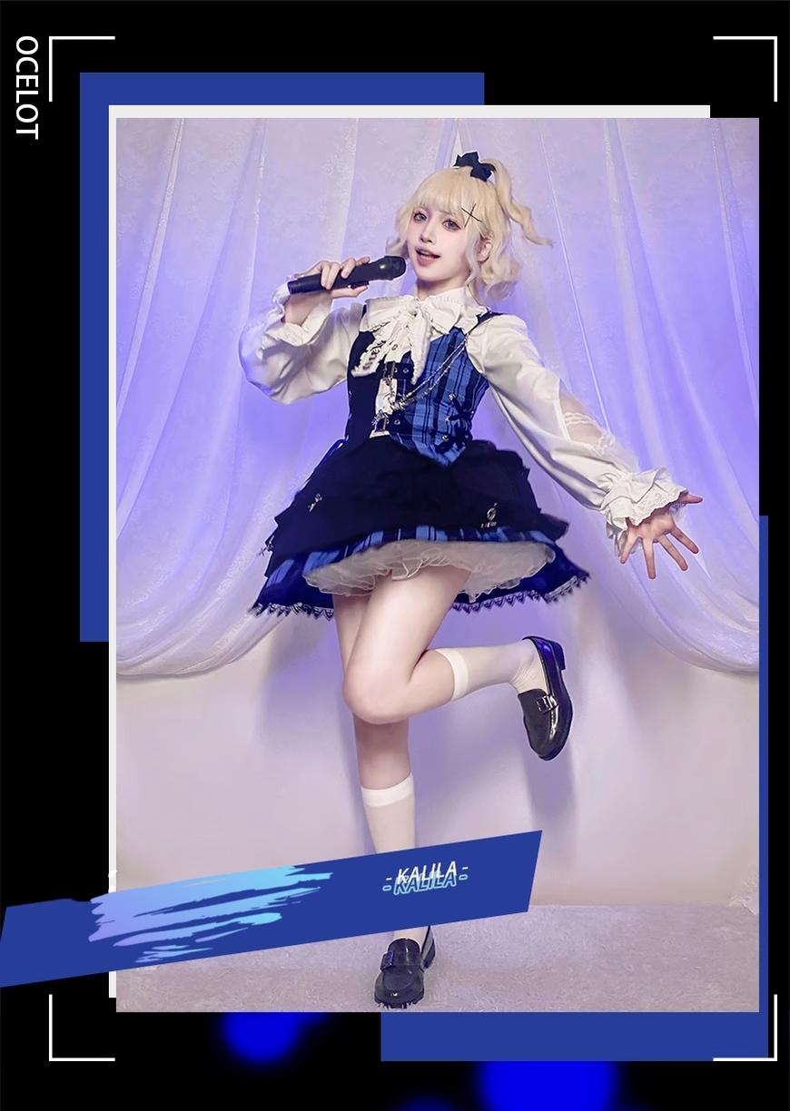 OCELOT~Kalila~Punk Lolita Dress Set Plaid Shorts Set 34966:471398