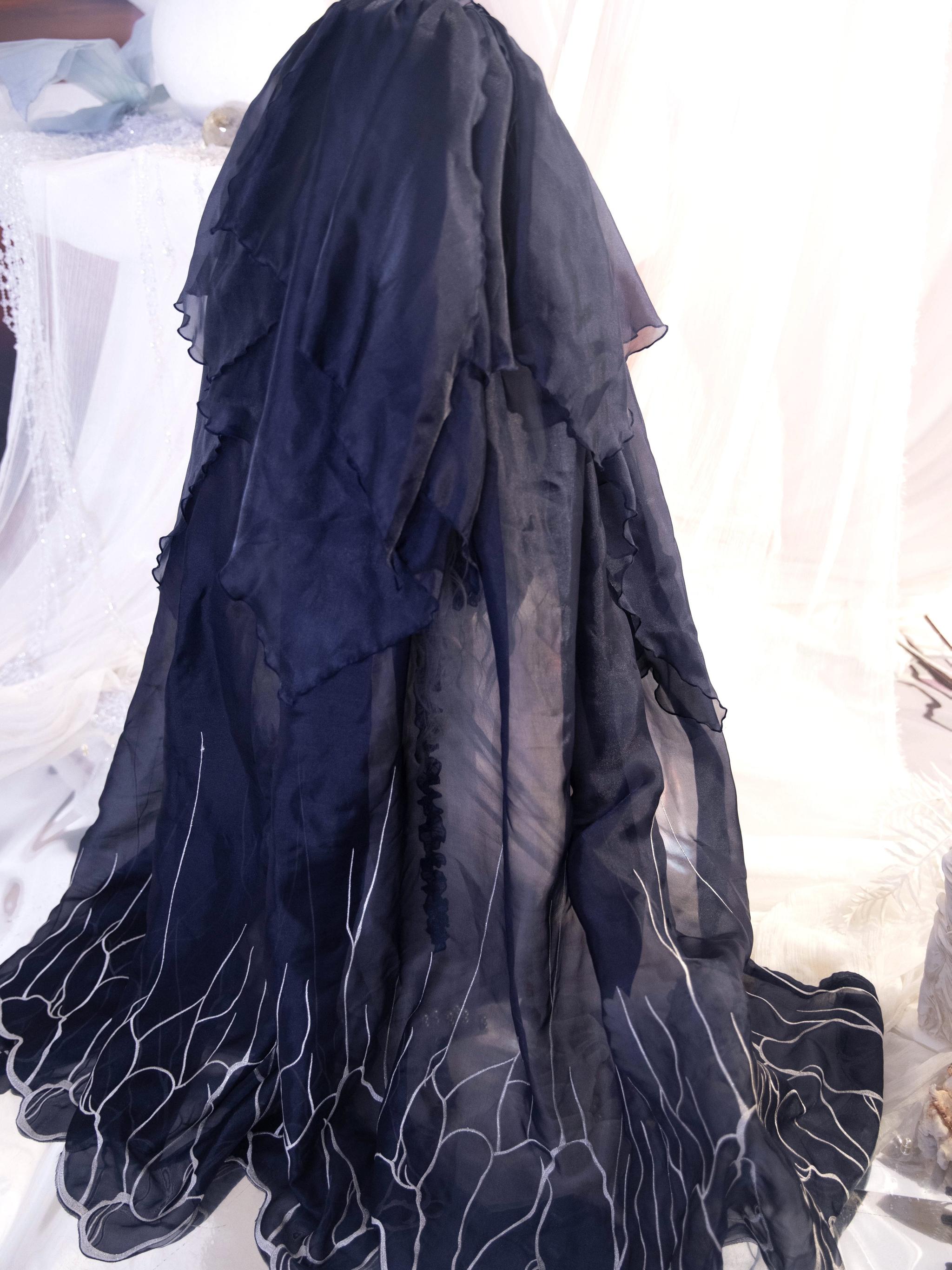 Atlantis - Gorgerous Classic Lolita Star Velvet JSK & Corset Skirt Set (L M S) 45514:852537