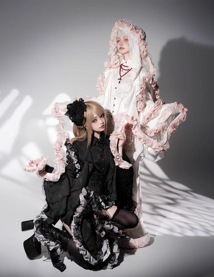 Camouflage Humanoid~Enigmatic Engulf~Ouji Lolita Shirt Tentacle-like Petticoat and Matching Blouse