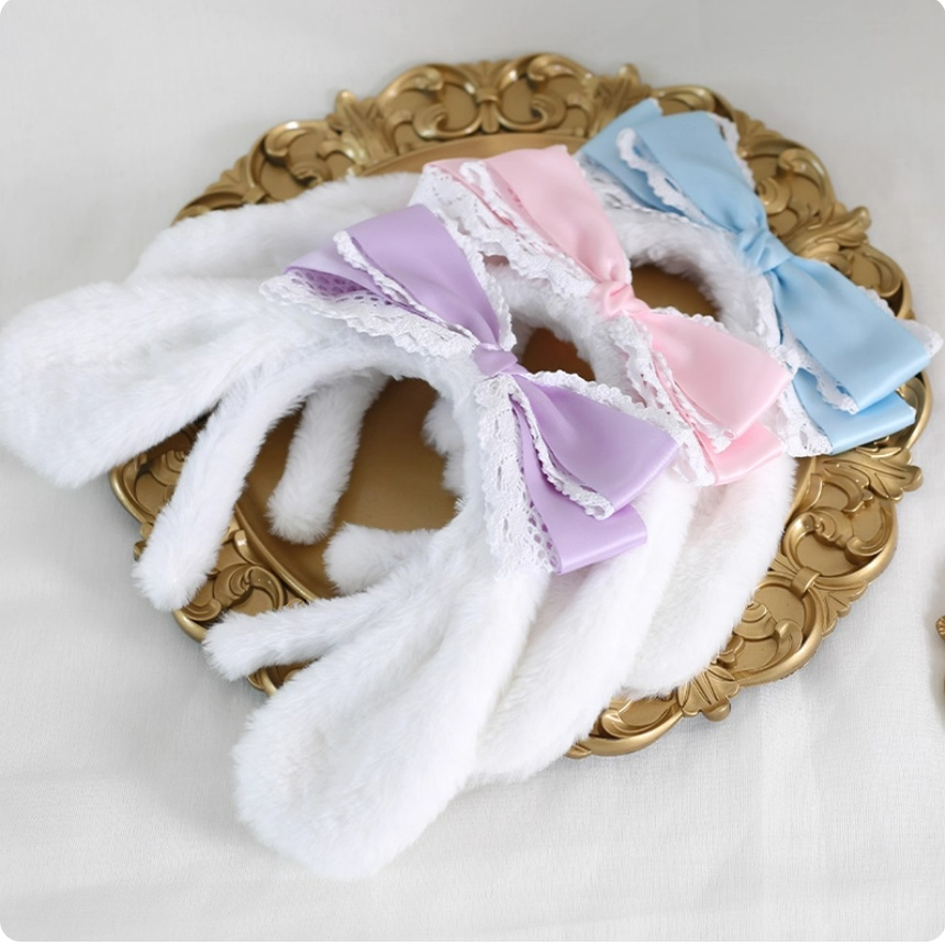 Kawaii Lolita Cinnamoroll Plush Handmade Hairband