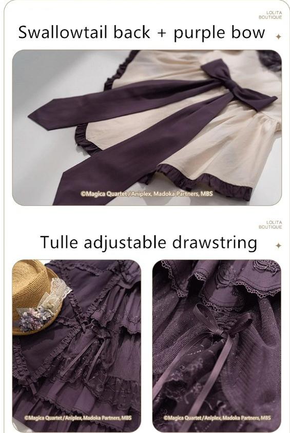 NyaNya - IP Collab Lolita Dress Madoka Kaname Homura Akemi Lolita OP dress 34054:544816