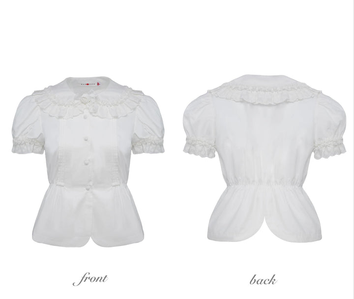 Nololita~Nightingale~Old School Lolita Shirt with Detachable Sleeves 41944:720514