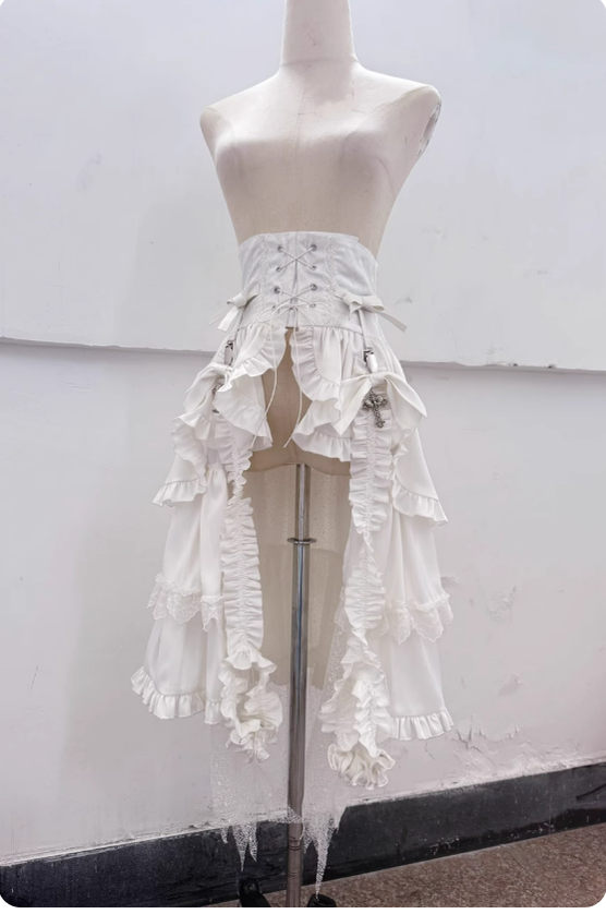 Forest Fluorescent Carps - Omega Wedding Gothic Ouji Lolita White Suit (L M S XL XXL) 43310:781686
