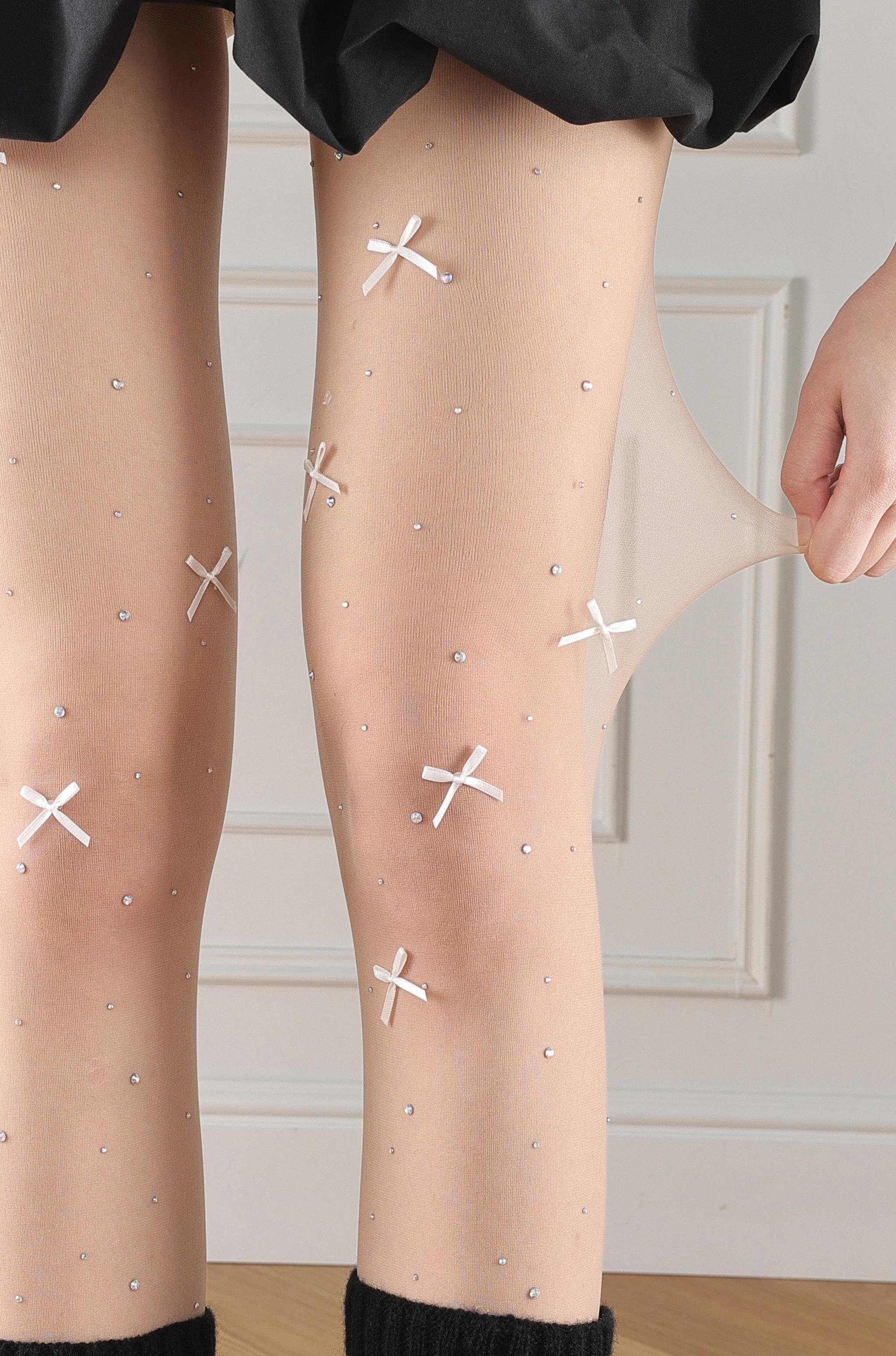 Sweet Lolita Tights, Bows & Rhinestone 44999:831626