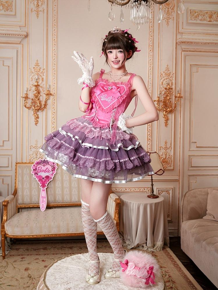 Princess Academy - IP Collab Sweet Lolita JSK Dress, Heart Embroidery 45883:866832