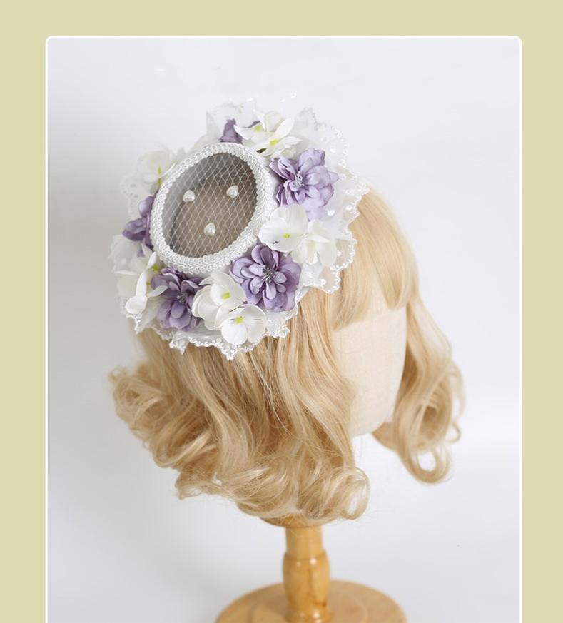 Xiaogui - Elegant Lolita Tea Party Multicolor Hat