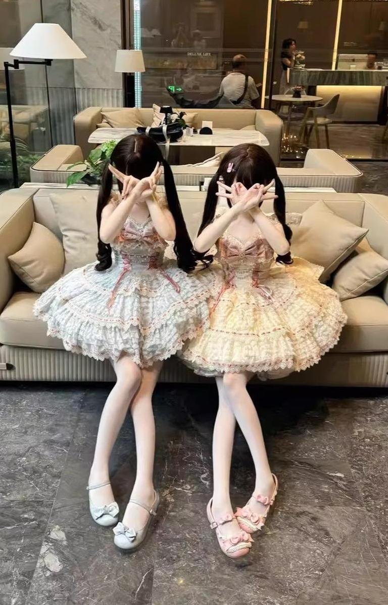 Floral Elegy - Sweet Lolita JSK Dress, Tiered Hem