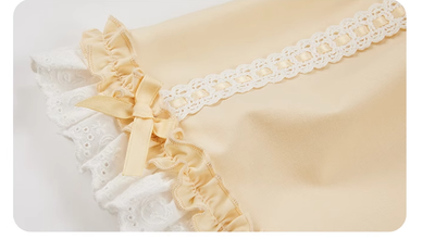 Summer Fairy~Sakura Collab Series~Yellow Lolita OP Dress Star Print   