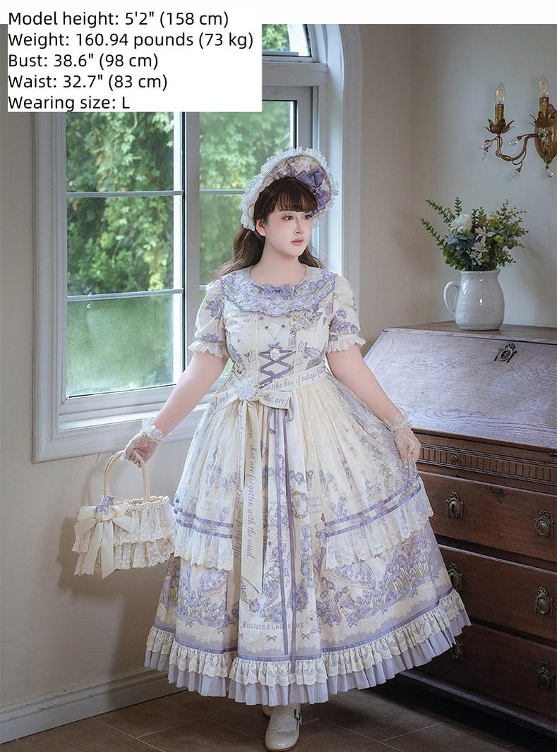 NanShengGe - Purple Memoirs - Plus Size Lolita Classic Dress Suit