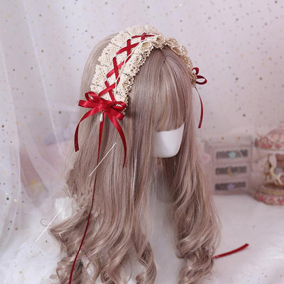 (BFM)Xiaogui~Japanese Style Sweet Lolita Lace Headband Multicolors   