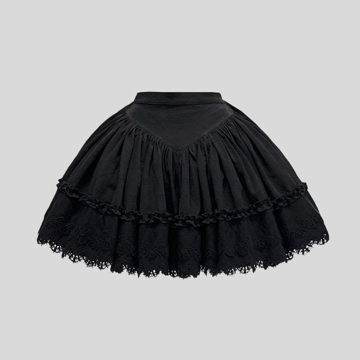 Dark Star Island~Moonlight Sanctum~Gothic Lolita Dresses Suit JSK SK Shirt XS Black Short SK 